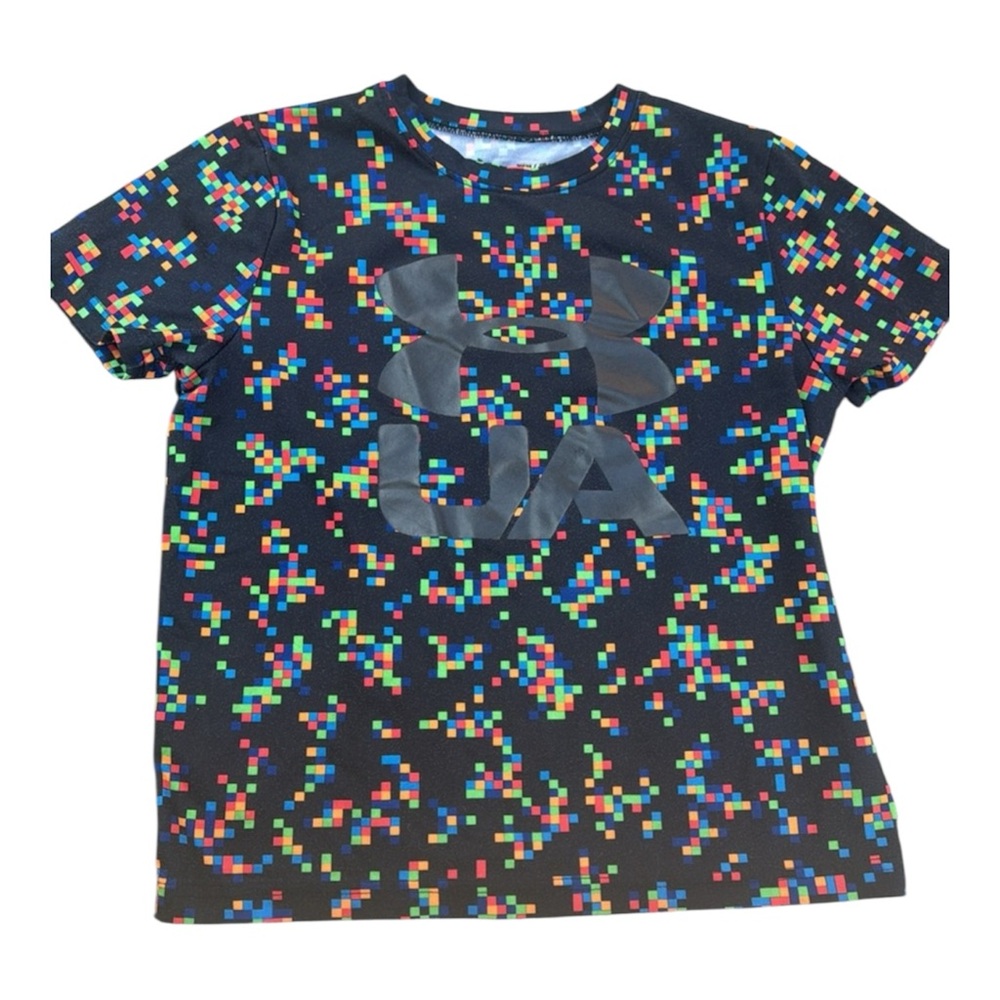 UNDER ARMOUR black short sleeve athletic t-shirt youth small